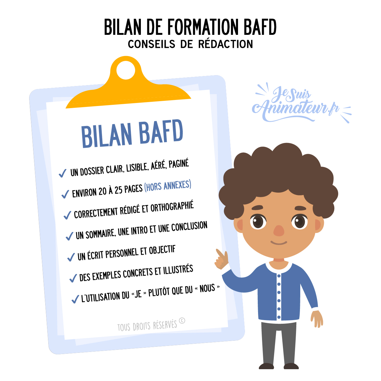 Conseils de rédaction du bilan de formation BAFD