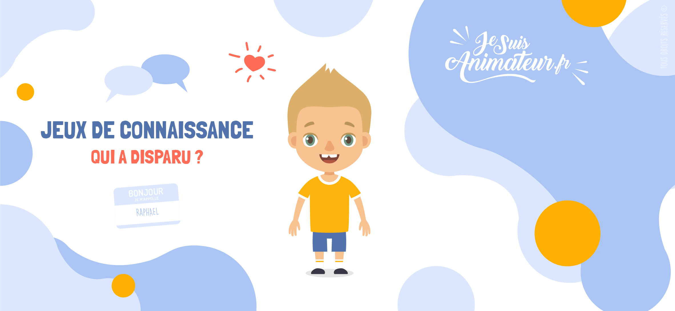 Jeu de connaissance « qui a disparu ? » | JeSuisAnimateur.fr