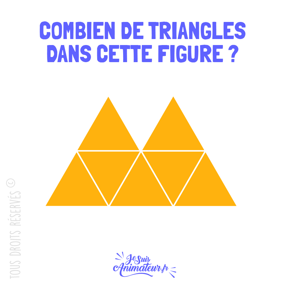 Énigme géométrique « combien de triangles » niveau très facile #2