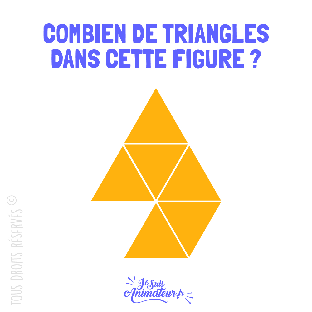 Énigme géométrique « combien de triangles » niveau très facile #3