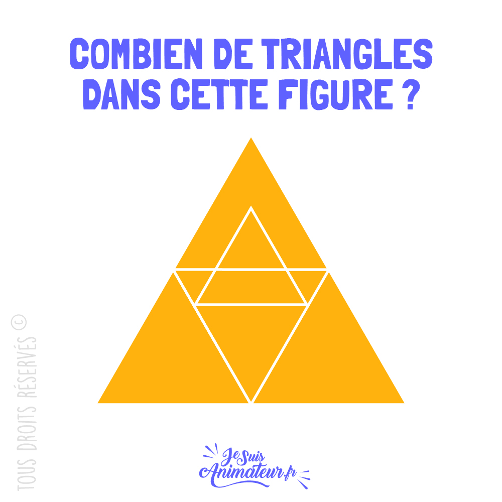 Énigme géométrique « combien de triangles » niveau facile #2