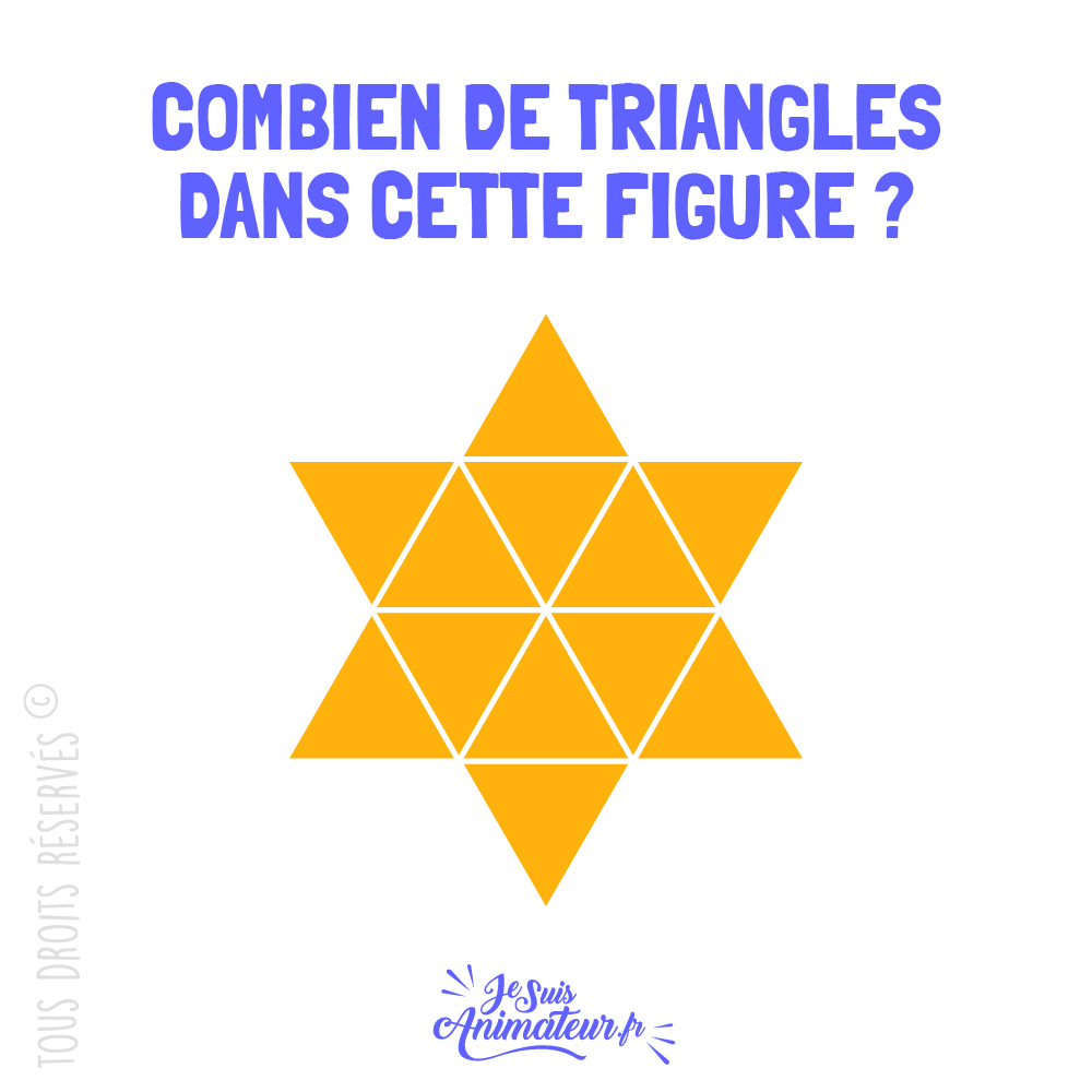 Énigme géométrique « combien de triangles » niveau intermédiaire #1
