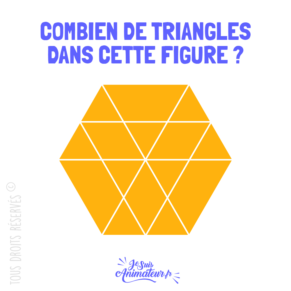 Énigme géométrique « combien de triangles » niveau difficile #1