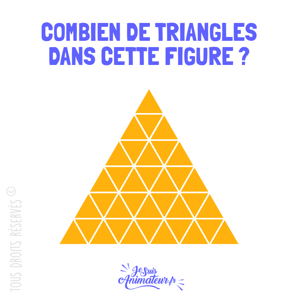 Énigme géométrique « combien de triangles » niveau difficile #2