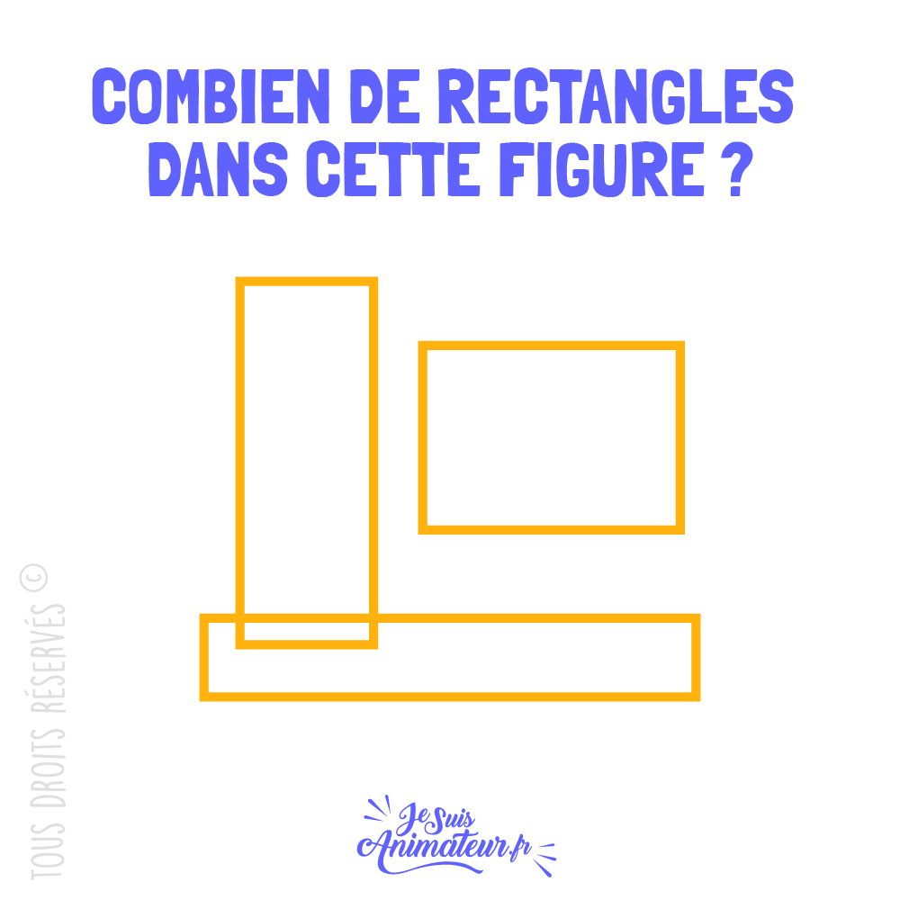 Énigme géométrique « combien de rectangles » niveau très facile #1