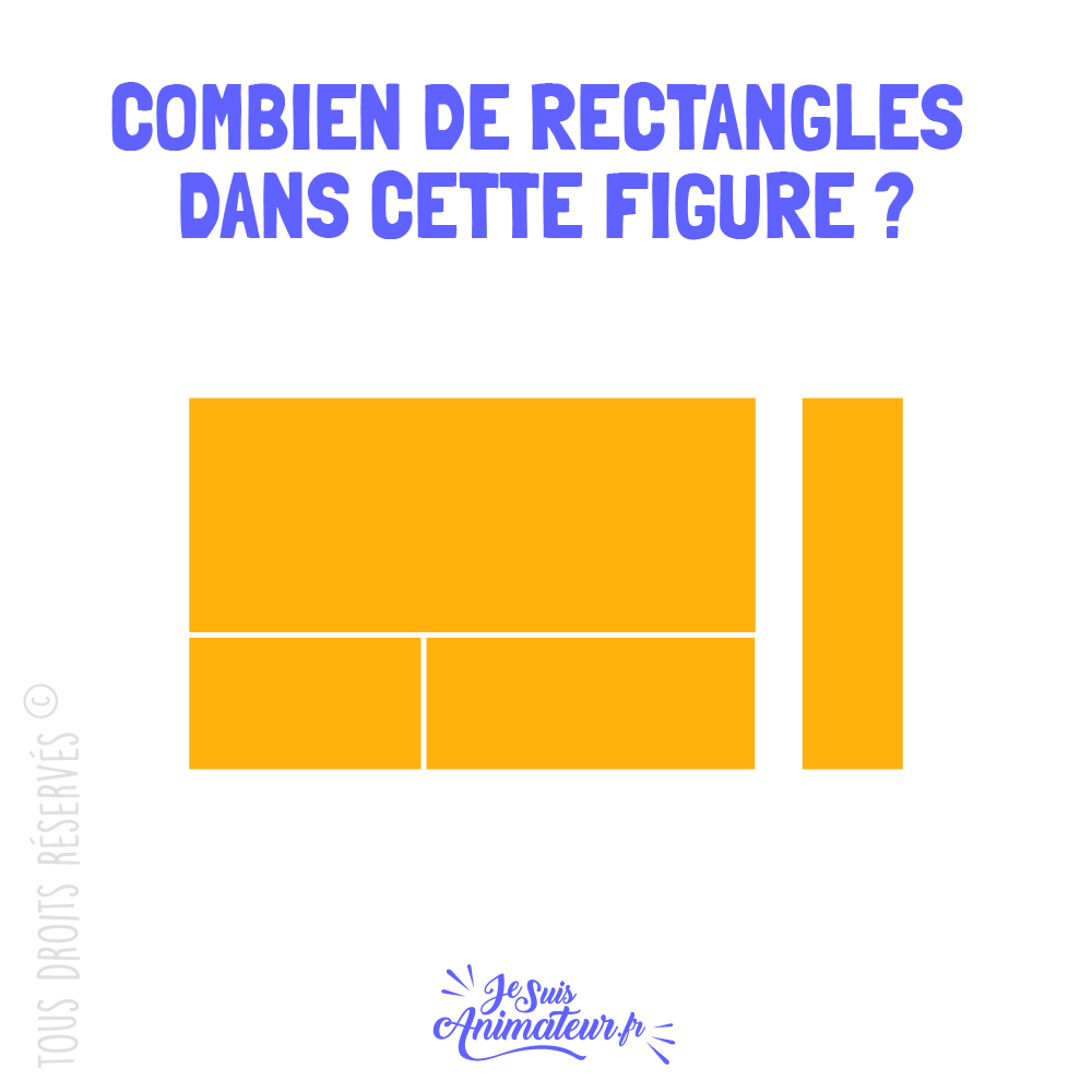 Énigme géométrique « combien de rectangles » niveau très facile #2