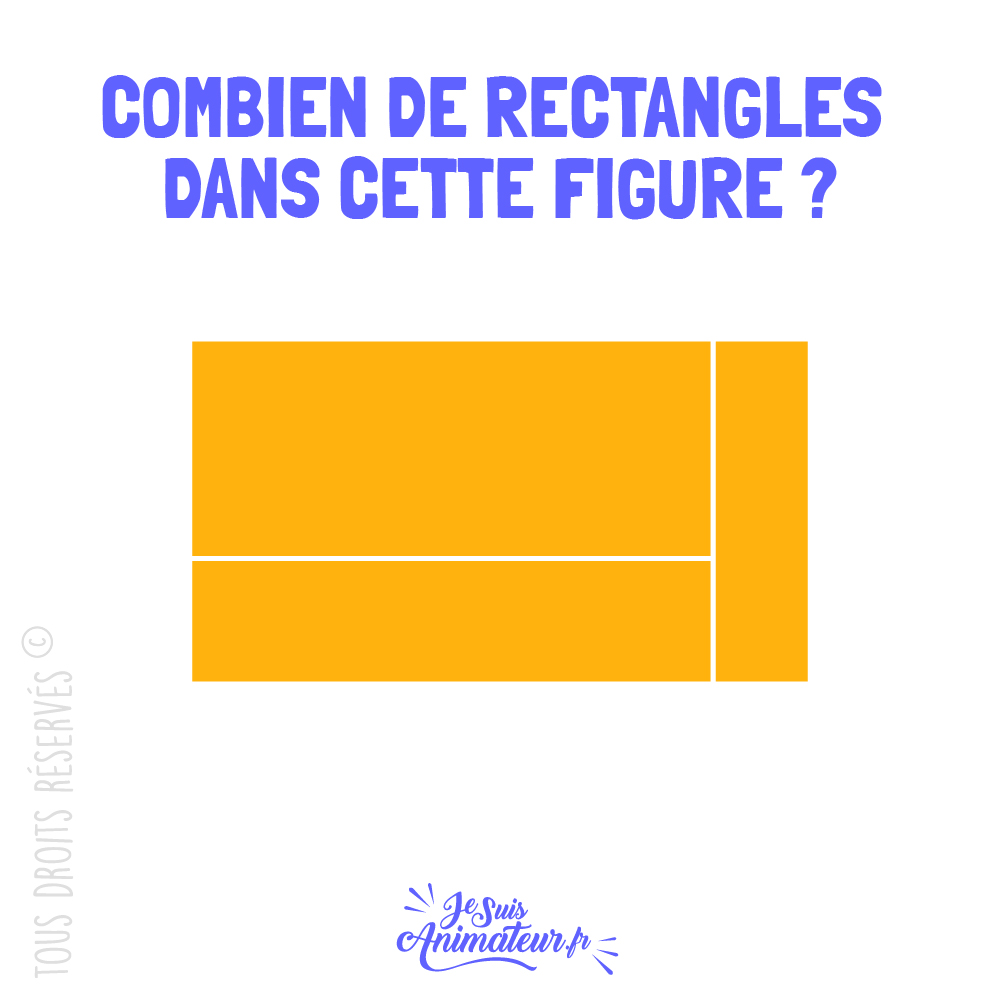 Énigme géométrique « combien de rectangles » niveau très facile #3