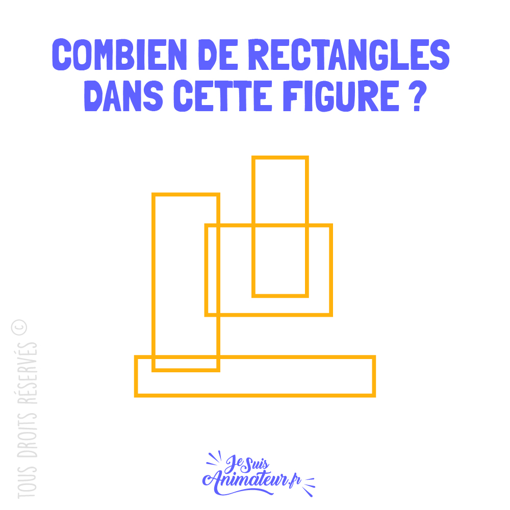 Énigme géométrique « combien de rectangles » niveau facile #1
