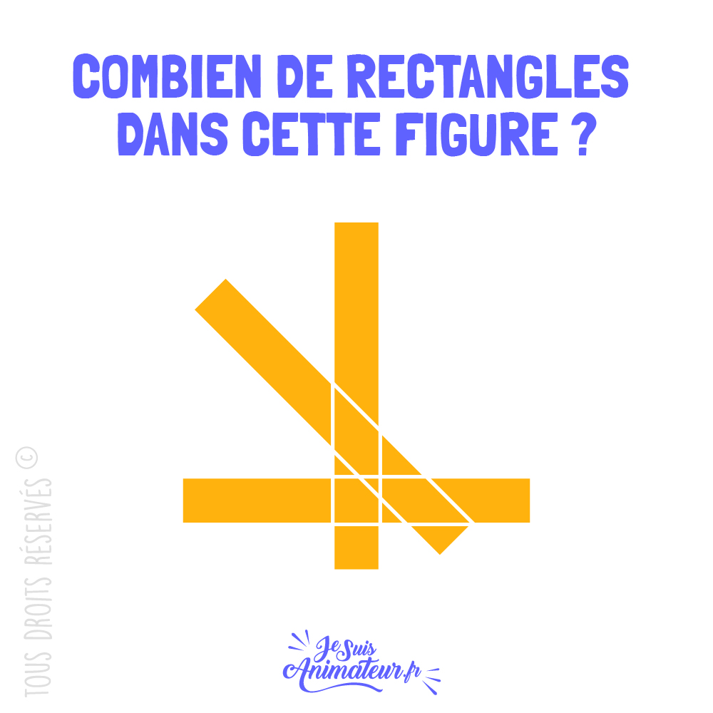 Énigme géométrique « combien de rectangles » niveau facile #3