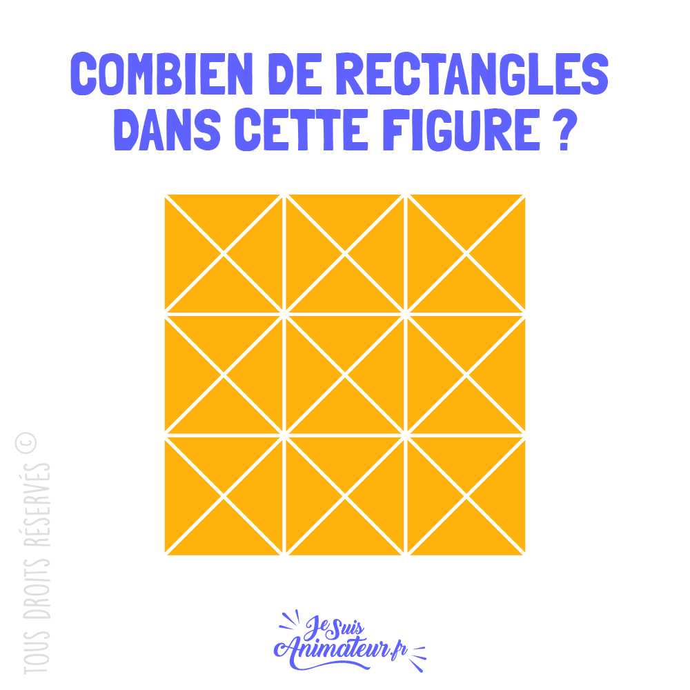 Énigme géométrique « combien de rectangles » niveau difficile #2