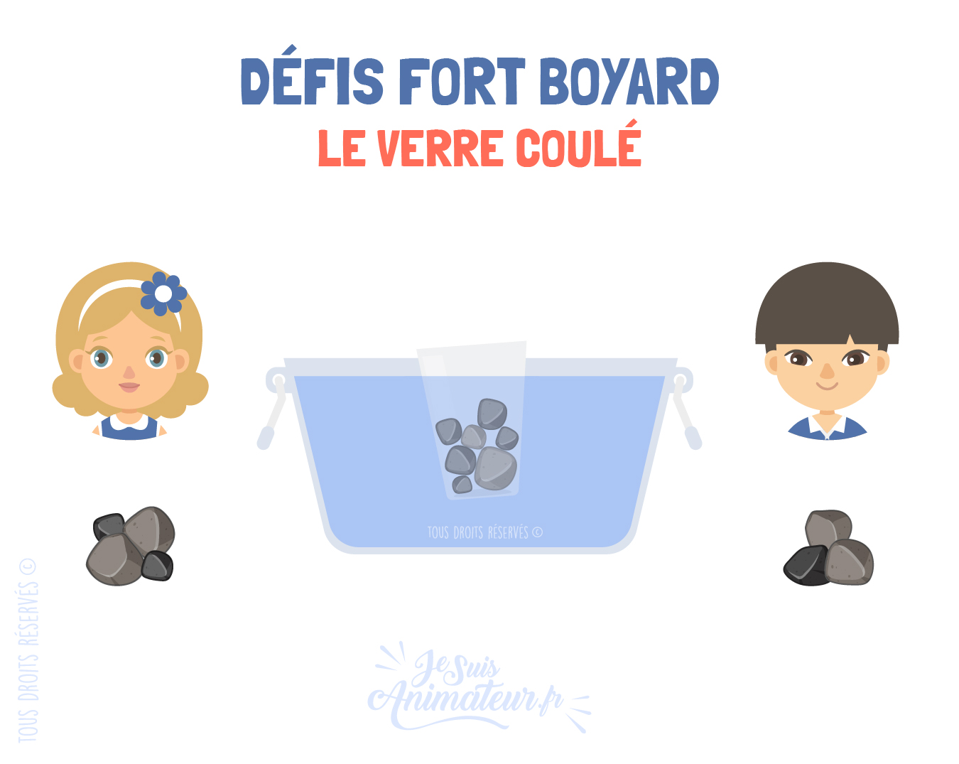 Épreuve fort Boyard « le verre coulé »