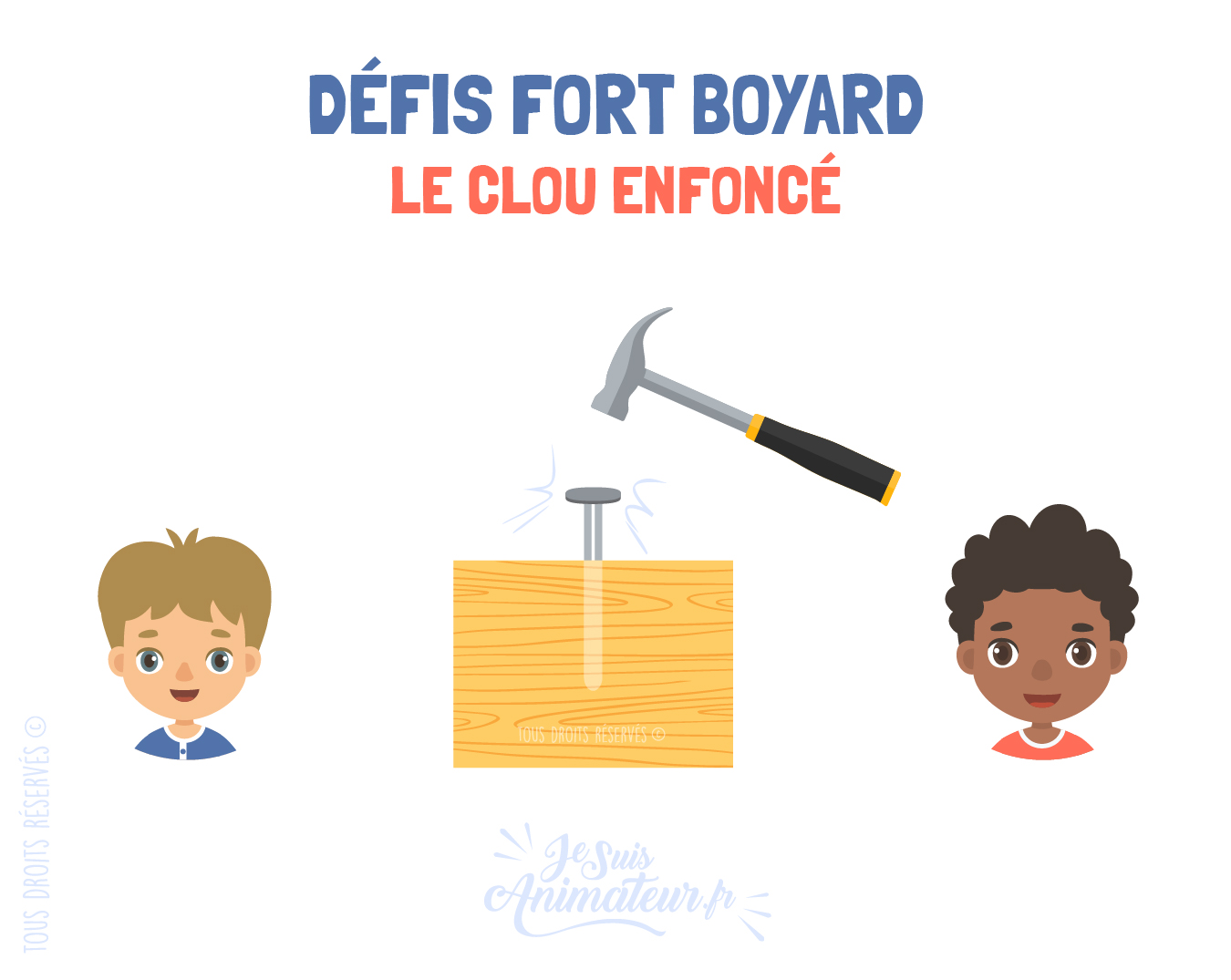 Épreuve fort Boyard « le clou enfoncé »