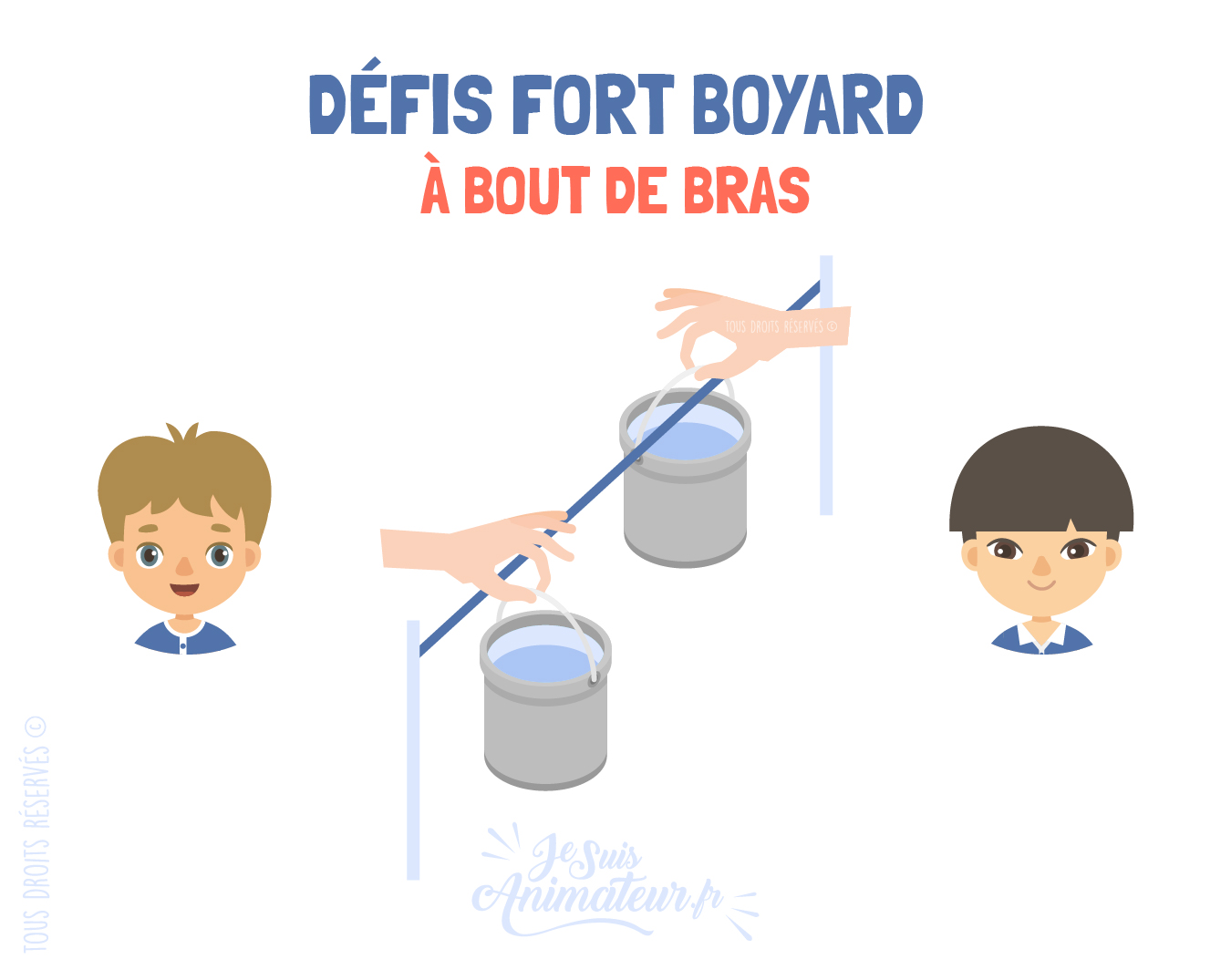 Épreuve fort Boyard « à bout de bras » (poids)