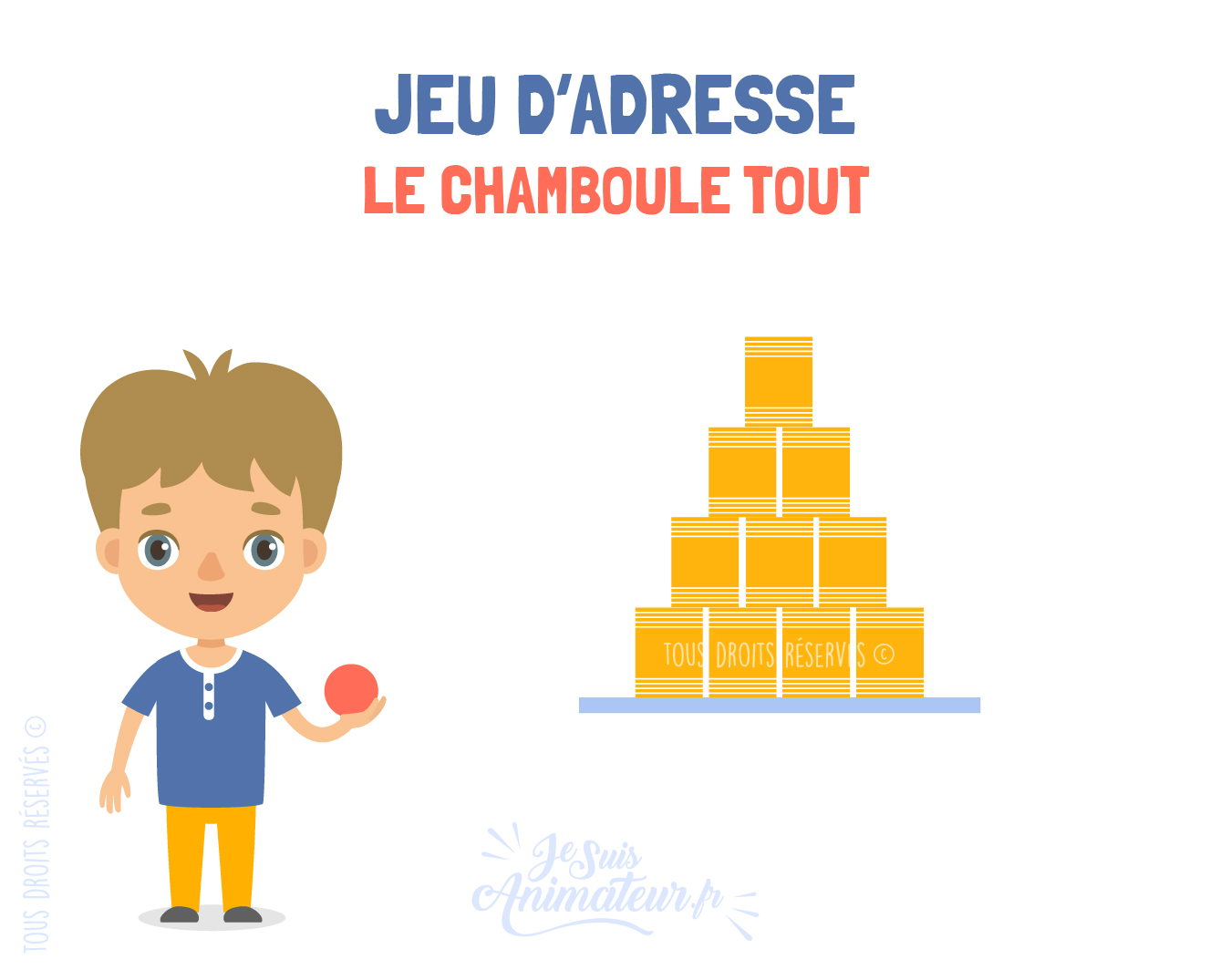 🏆 Trouvez des idées d'épreuves et jeux d'adresse ➡ Le chamboule tout