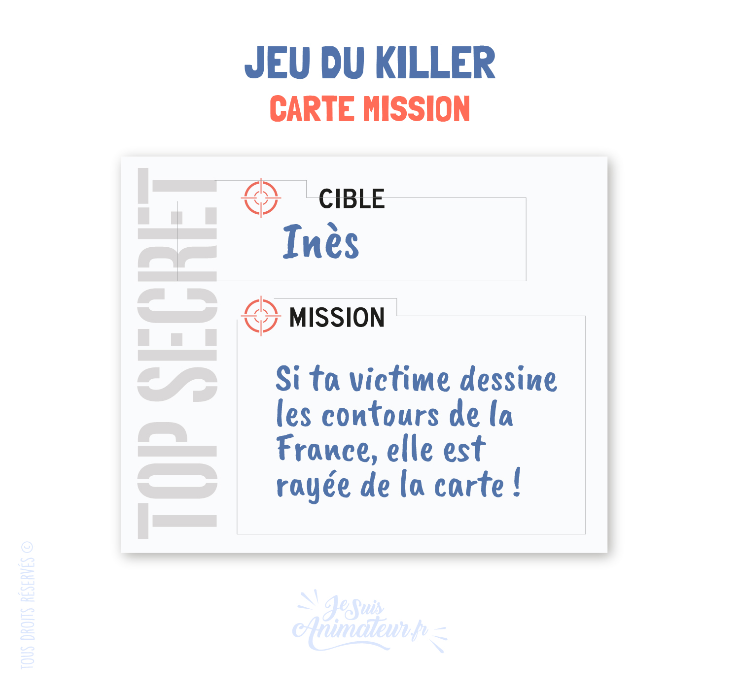 Cartes missions Killer