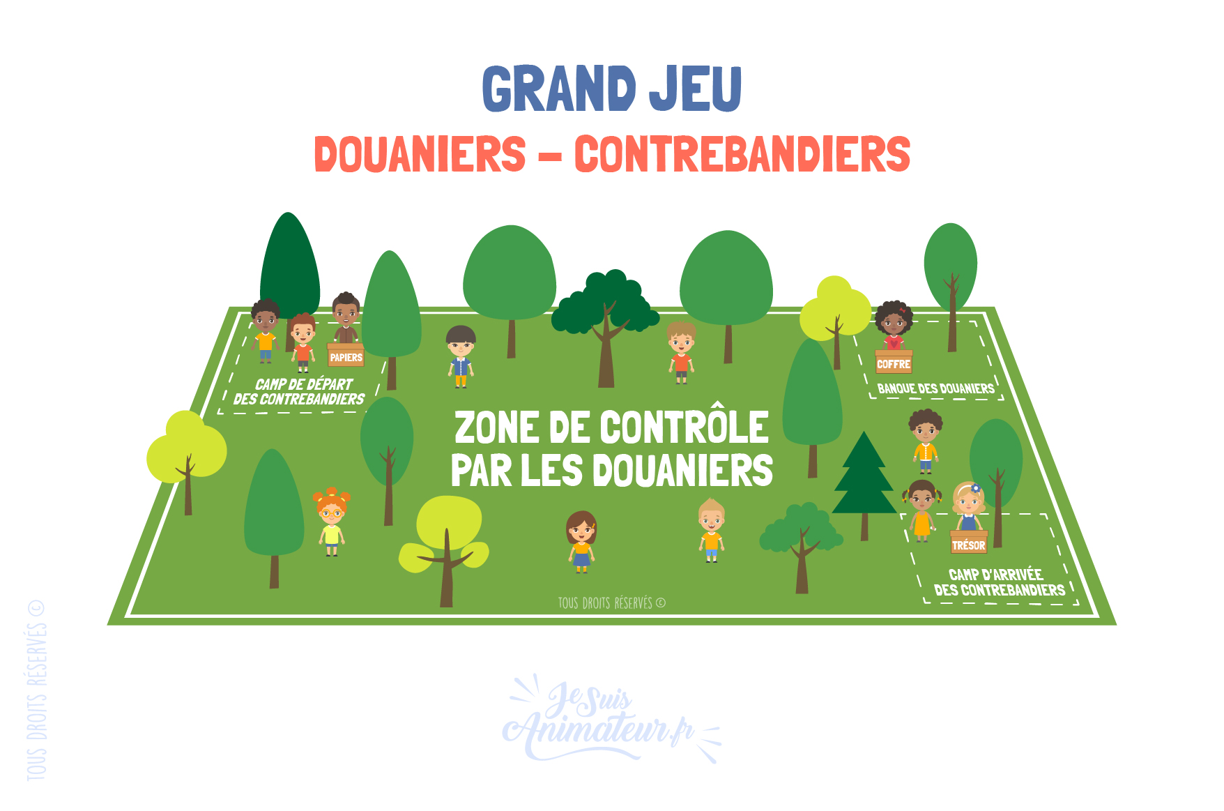 Grand jeu « douaniers - contrebandiers »