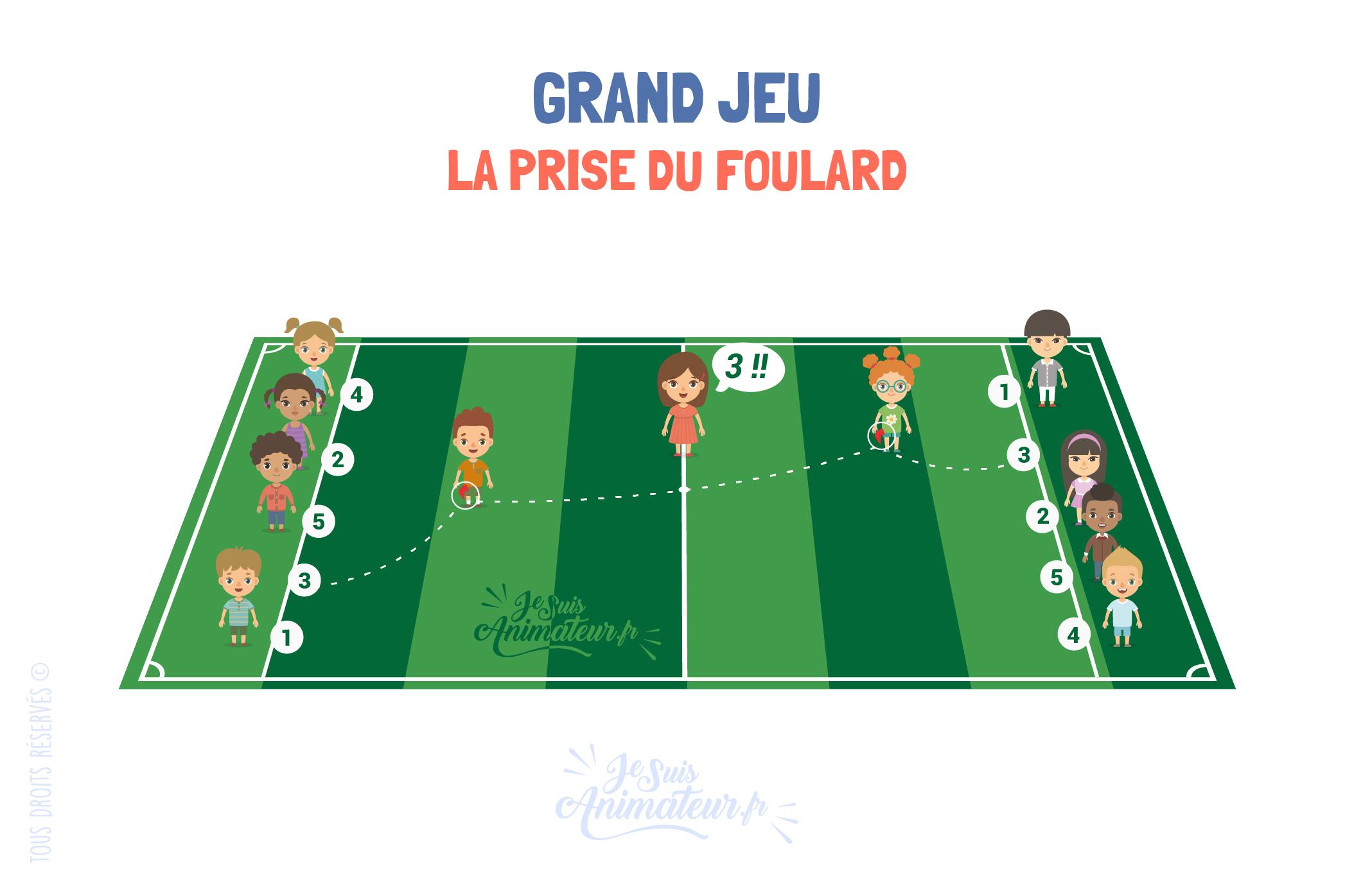 Grand jeu « la prise du foulard »