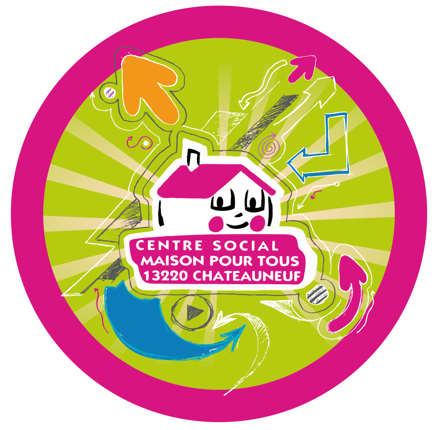 Logo de centre social-maison pour tous